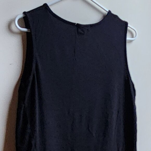 Pebble And Stone Black Angled Tank Top Size Small - Picture 11 of 15